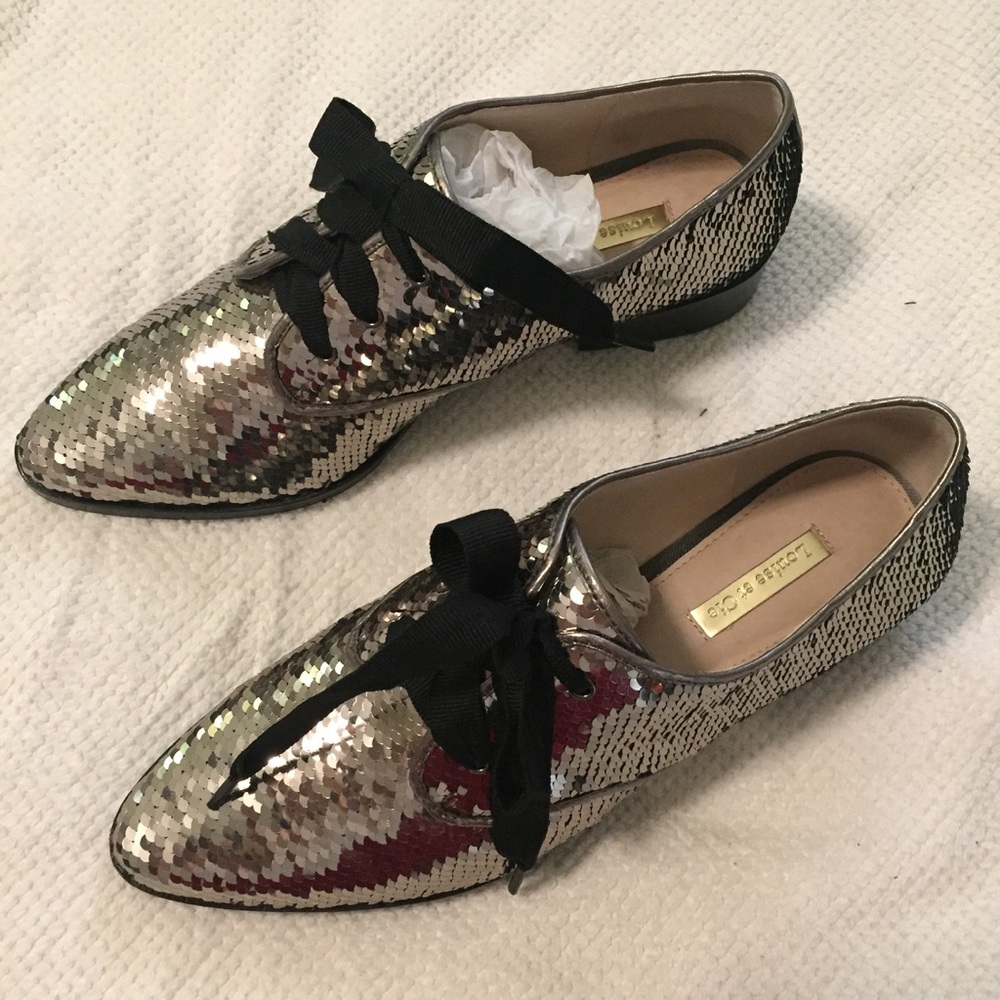 Gunmetal Sequin Oxford - Picture 3 of 8